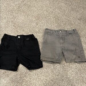 Hurley Black and Gray Kids Shorts